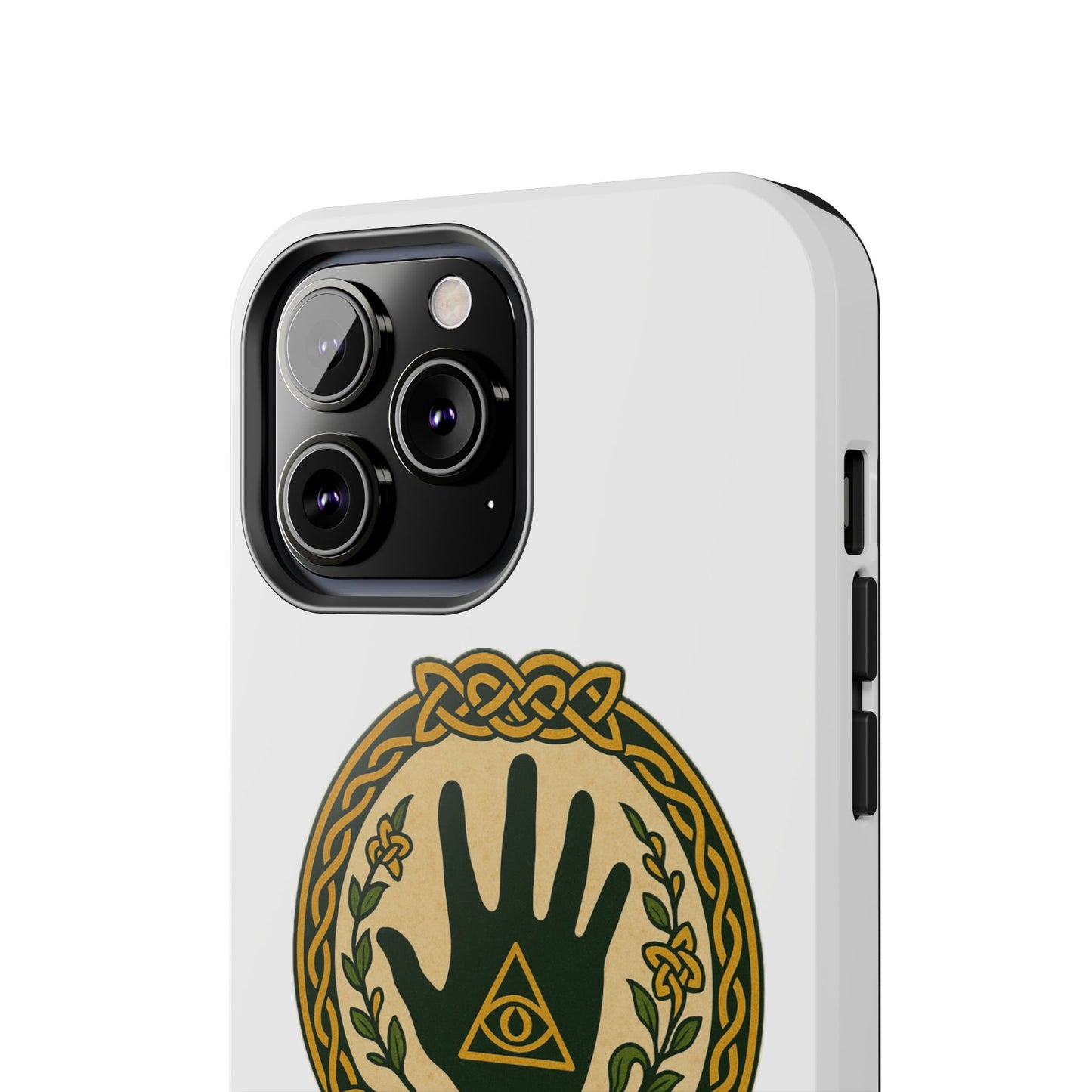 Celtic Eye of Providence Tough Phone Case — Protective Mythic Hand Design