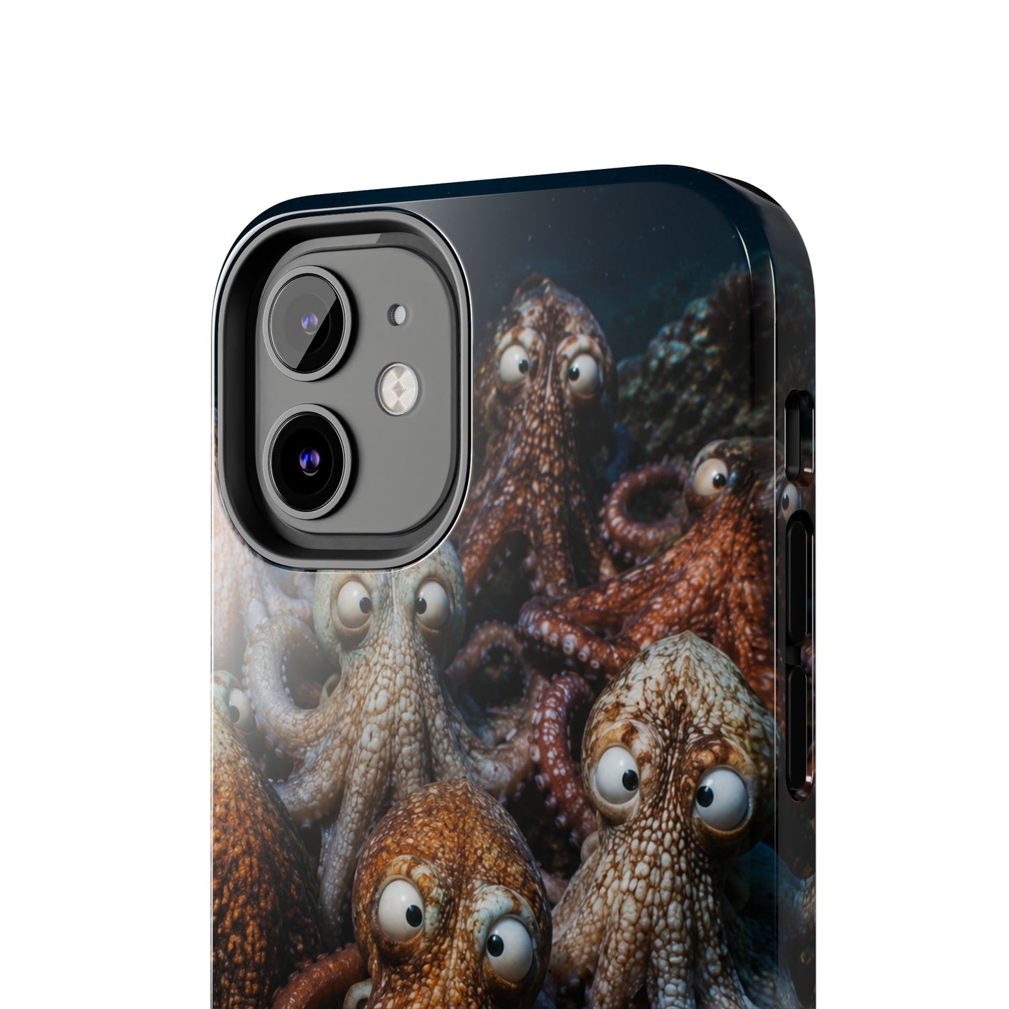 Octopus Cluster Tough Phone Case — Cute Underwater Sea Creature Protection