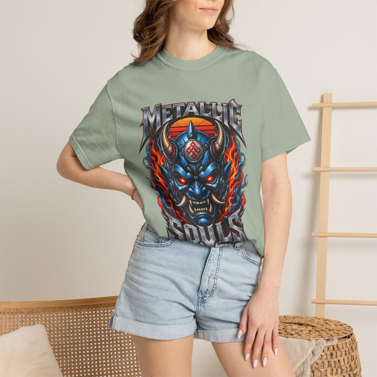 Metallic Souls Demon Skull T-Shirt