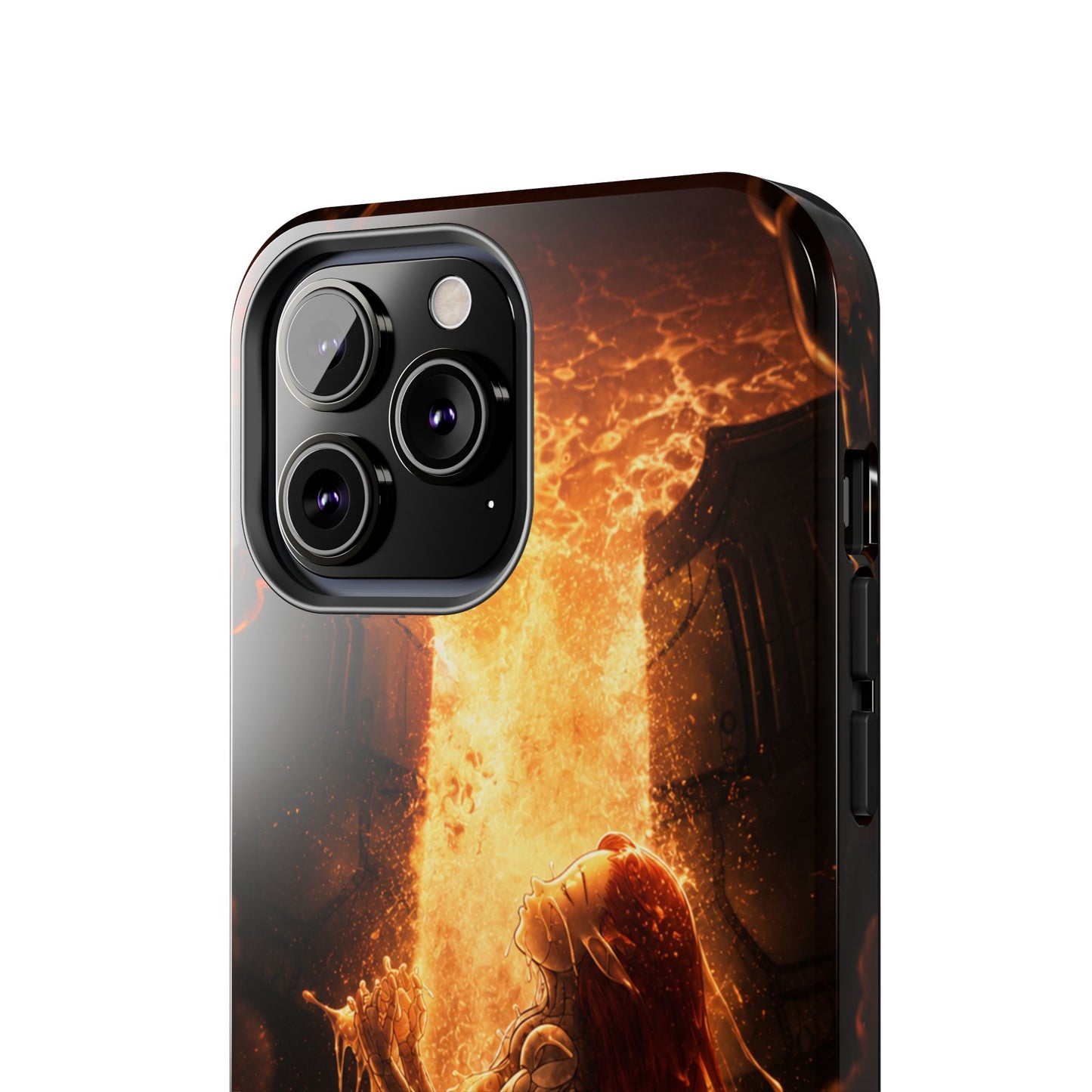Fiery Phoenix Phone Case — Tough Protective iPhone Cover with Flame Warrior Art