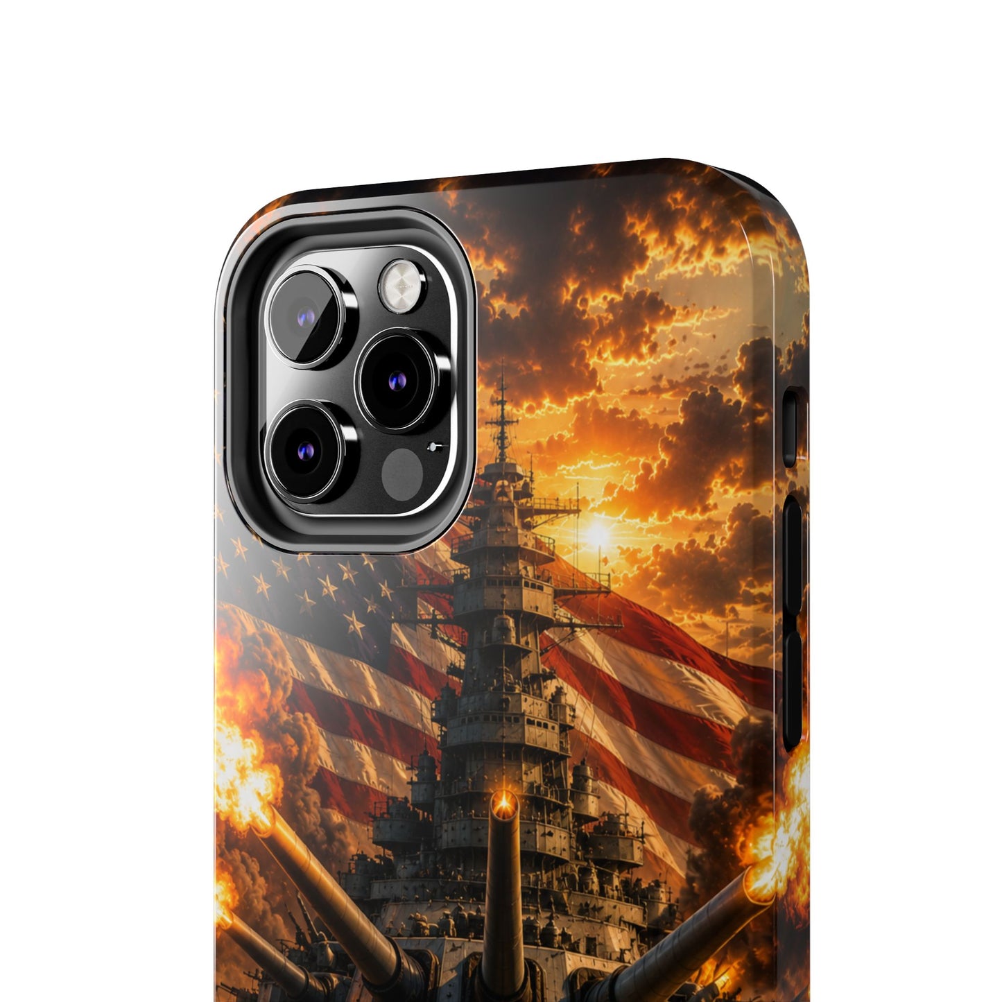 Battleship Flag Phone Case – Tough Patriotic Military iPhone Cover