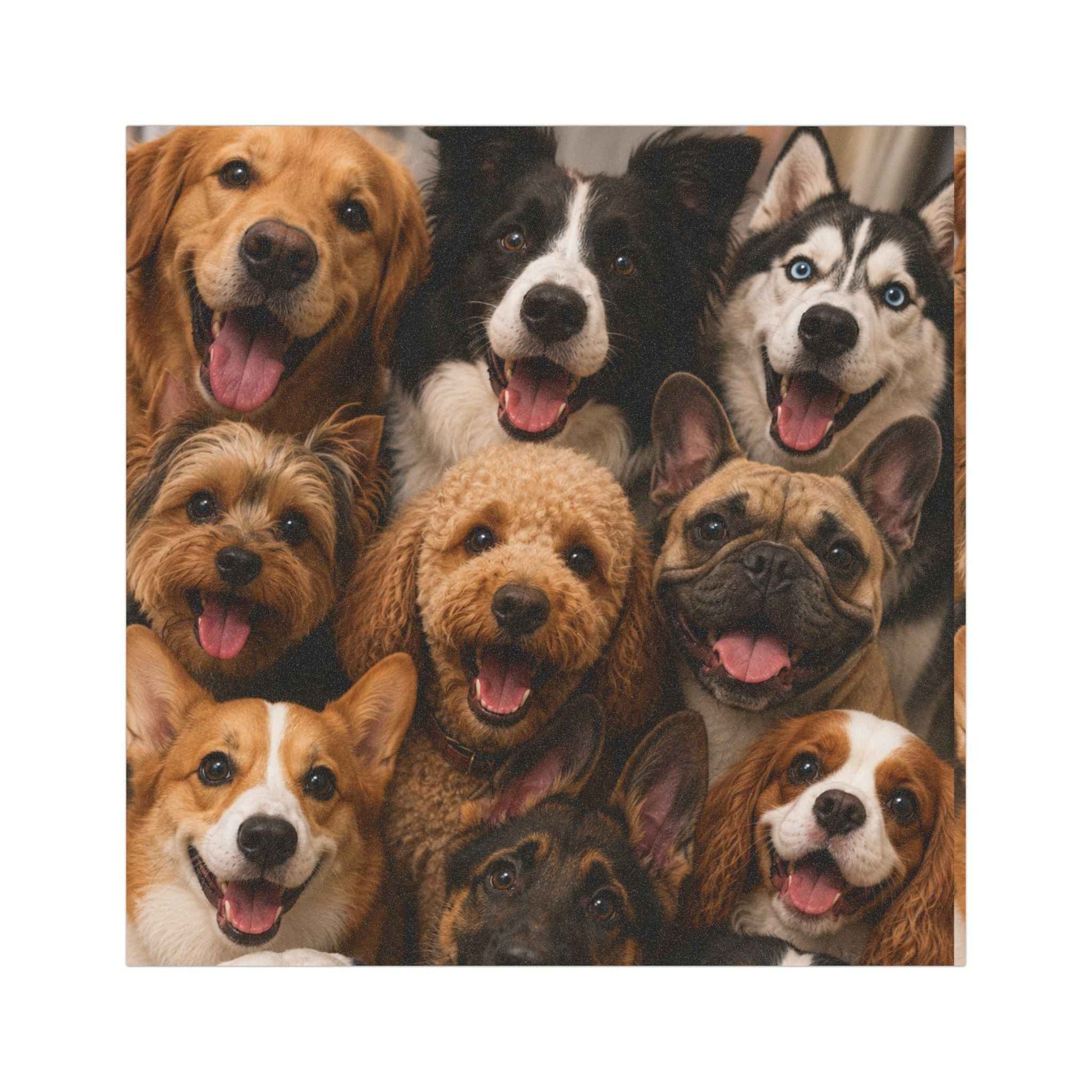Dog Collage Car Magnet — Cute Smiling Dogs Vehicle Decor for Pet Lovers