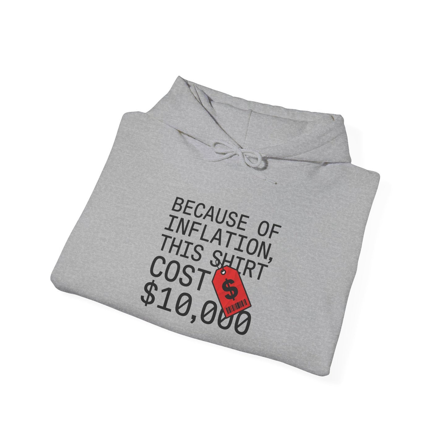 Ironic Money Flex Hoodie | sarcastic text, streetwear satire