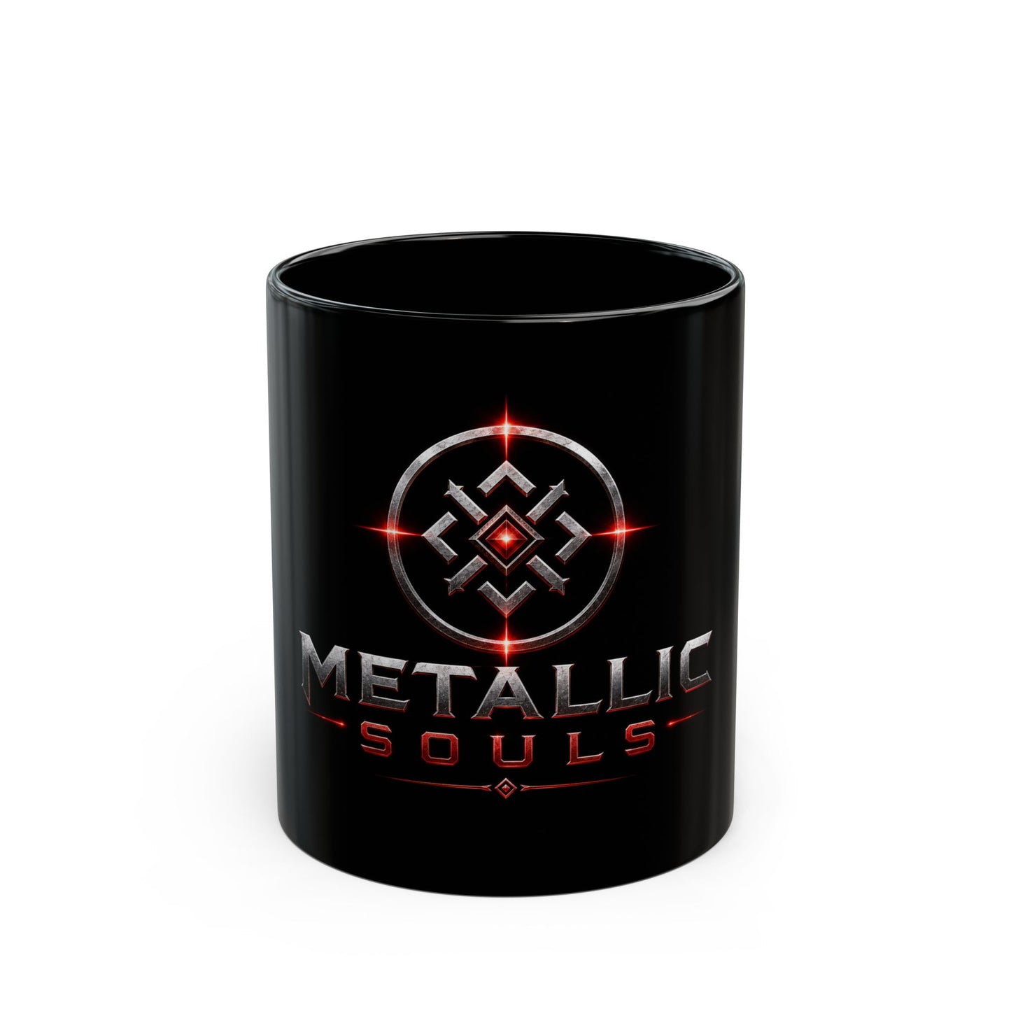 Metallic Souls Black Coffee Mug – Gamer Logo 11oz/15oz
