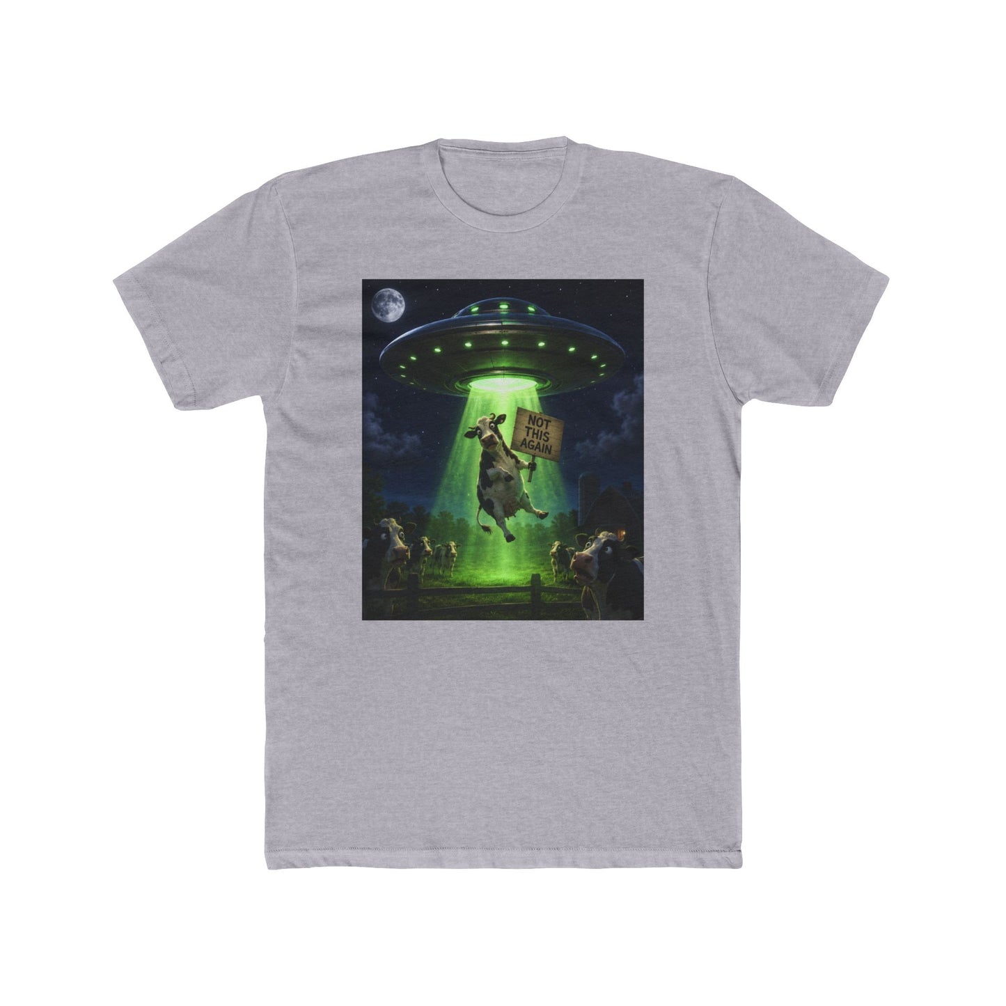 Alien Abduction Cow T-Shirt – "Take Me" Retro Sci‑Fi Tee