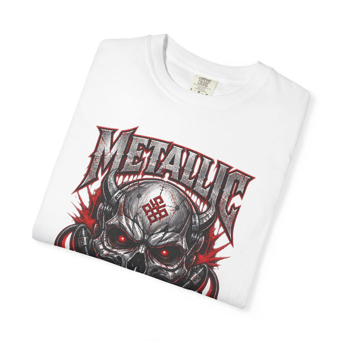 Metallic Souls Skull T-Shirt — Gothic Heavy Metal Band Tee