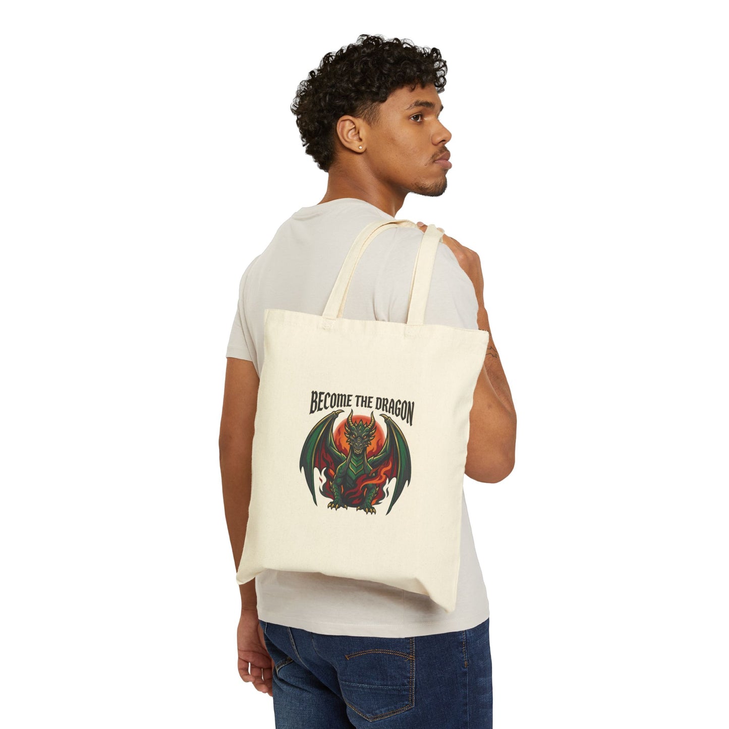 Become the Dragon Tote | dragon fantasy art, tattoo style, dark academia