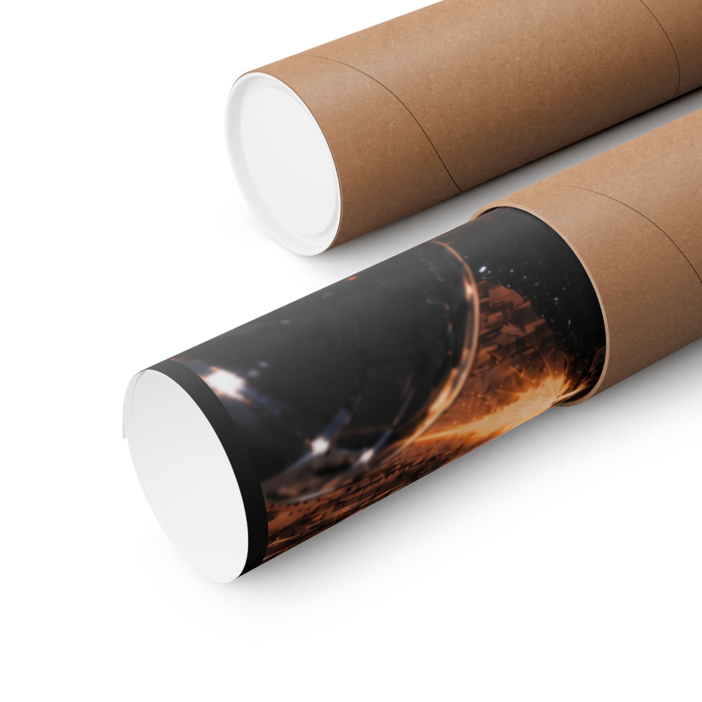 Metallic Souls Poster — Anime Sci‑Fi Action Matte Vertical Print