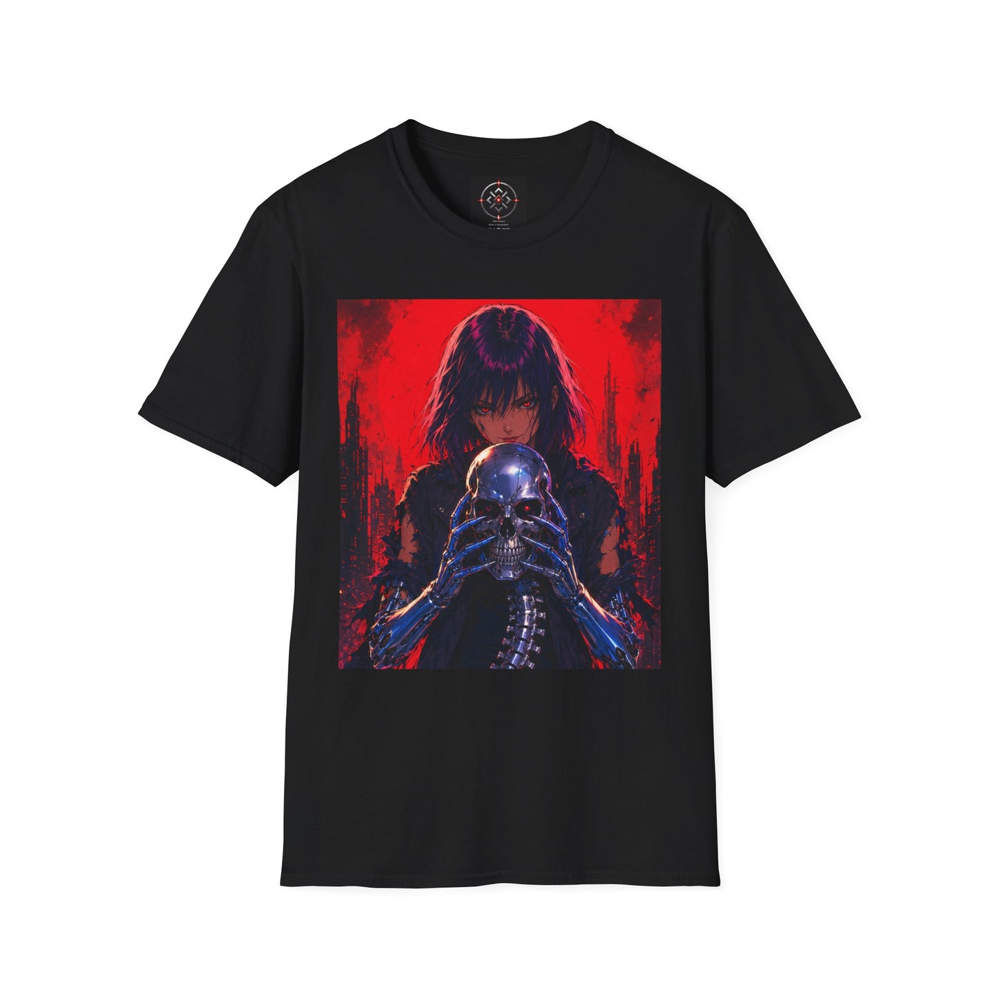 Metallic Souls Gothic Tee — Mystic Fortune Teller Anime Graphic T-Shirt