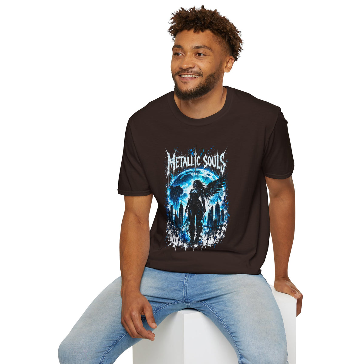 Mystical Blue Raven Forest T-Shirt