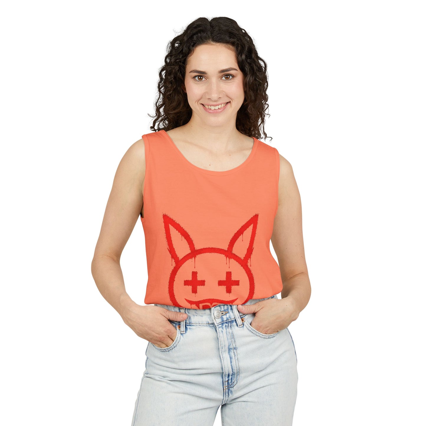 Metallic Souls Graffiti Bunny Streetwear Graphic T-Shirt