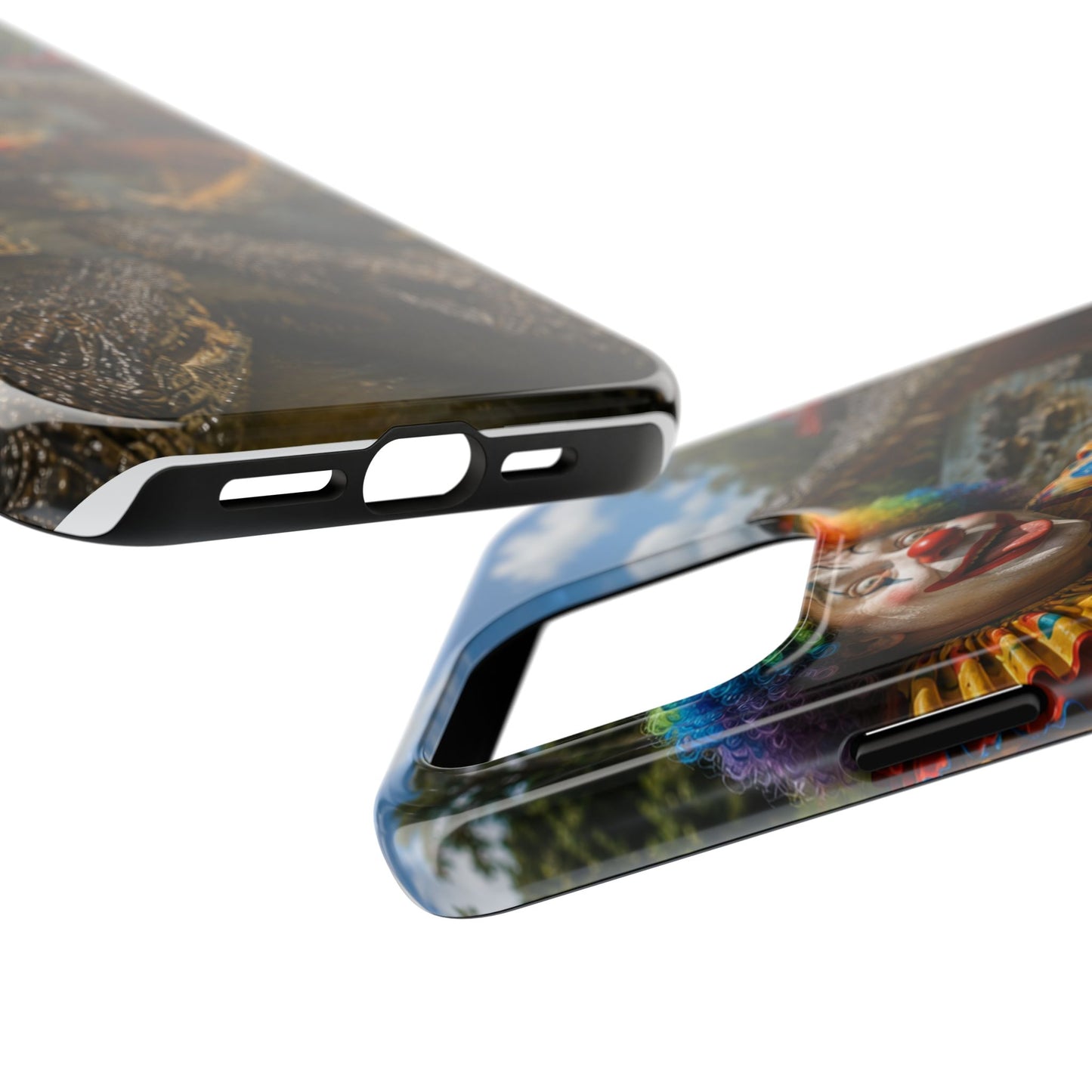 Creepy Clown Alligator Tough Phone Case — Horror Phone Cover for Scary Fans