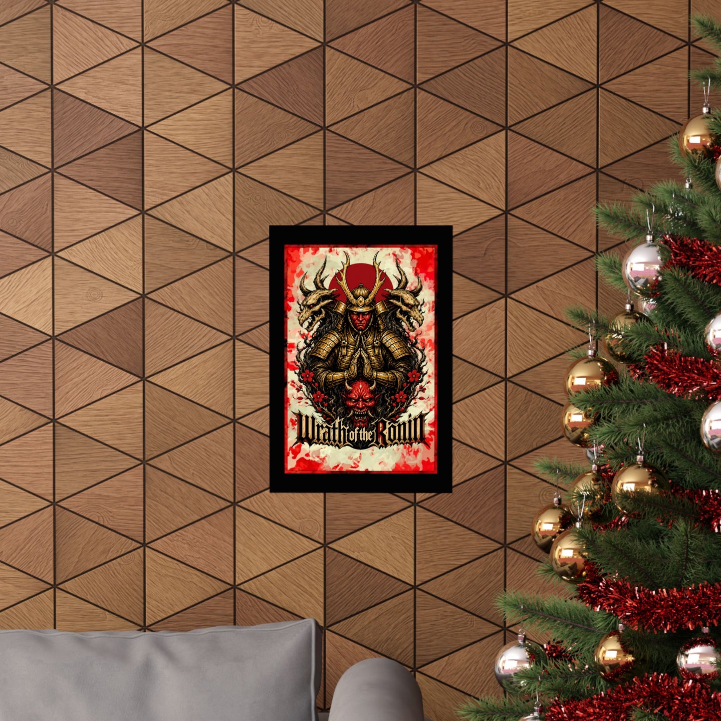 Samurai Wrath Poster — 'Wrath of the Ronin' Matte Vertical Art Print