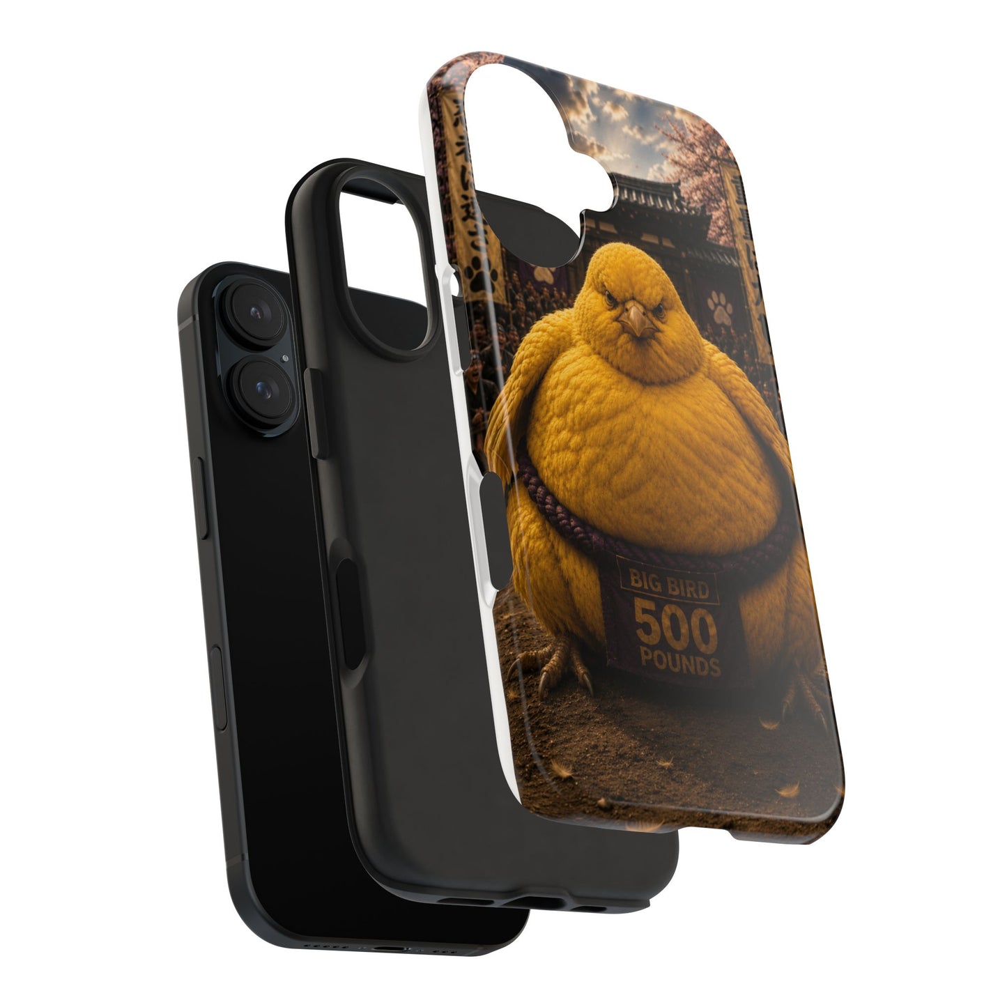 Big Bird Tough Phone Case - 500 Pounds Chubby Bird Protective Cover