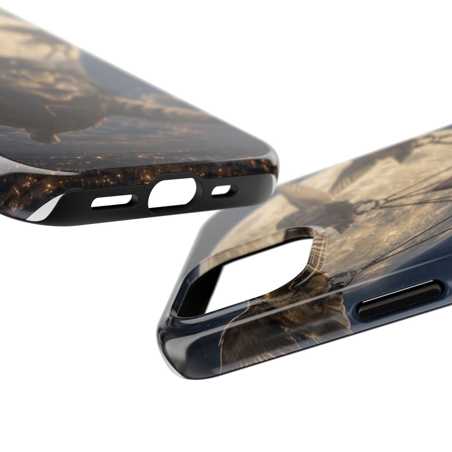 Cat Pilot Phone Case — Adventure Kitty Moonlit Flight Tough Protection