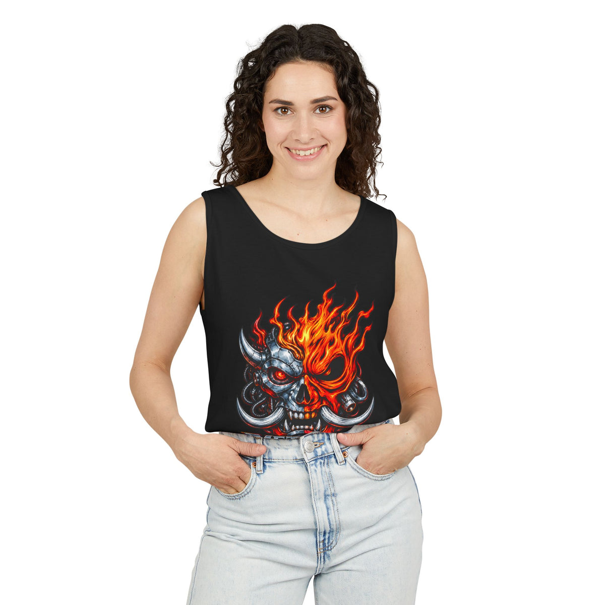 Flaming Skull "Metallic Souls" Tank Top