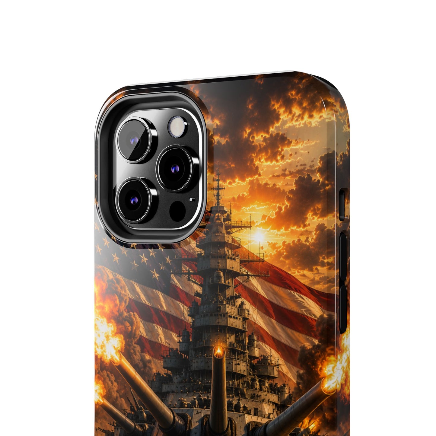 Battleship Flag Phone Case – Tough Patriotic Military iPhone Cover