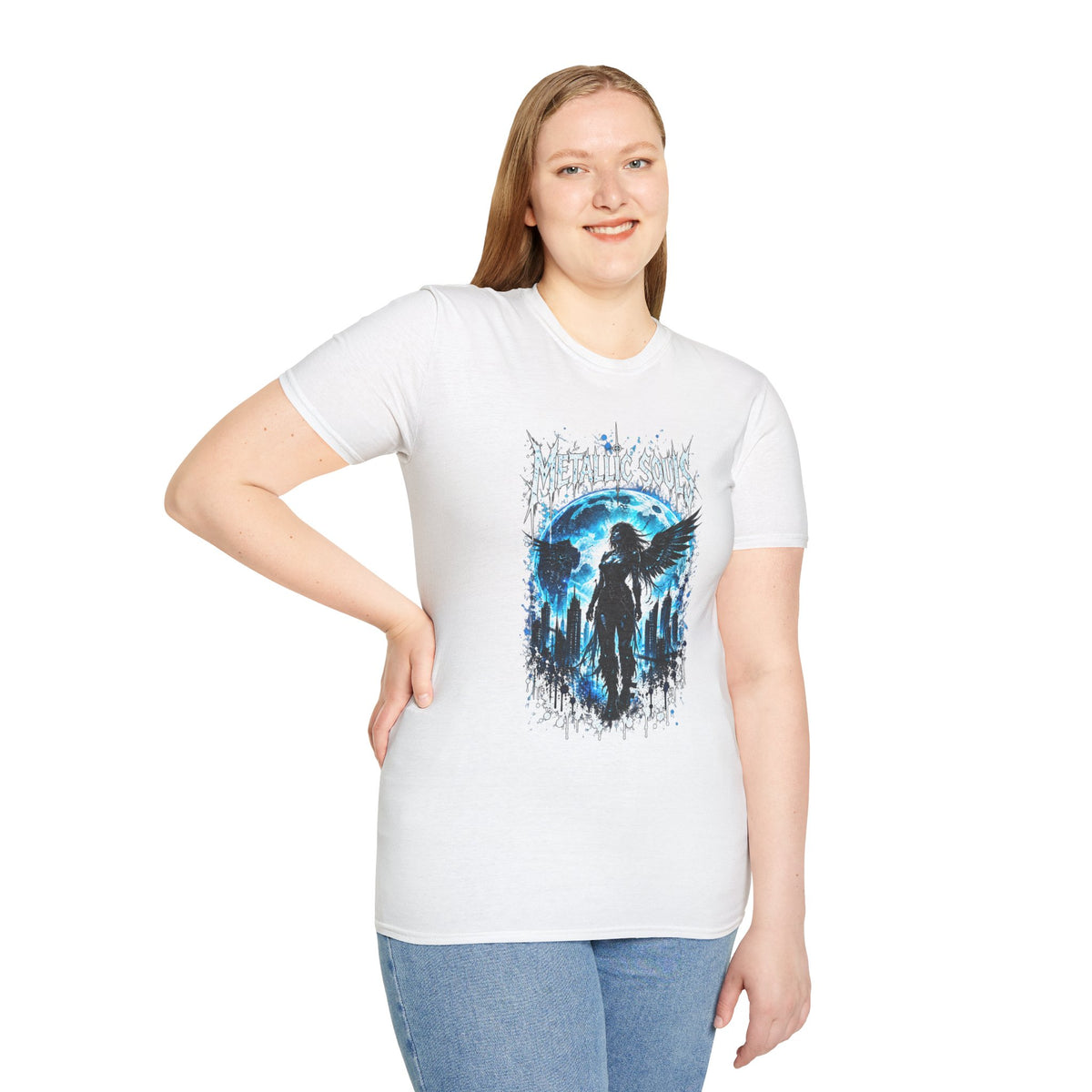 Mystical Blue Raven Forest T-Shirt
